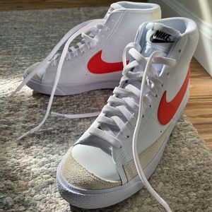 NWOT Nike Blazer Hi Red-Orange